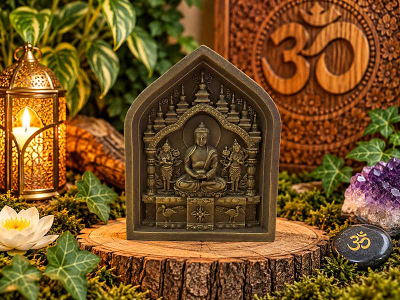Buda en Santuario Tibetano Serenidad y Protección